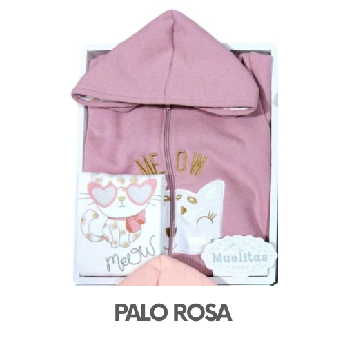 CAJA MUELITAS FRANELA MODELO MEOW TALLA 4 (3UNID X S/150)