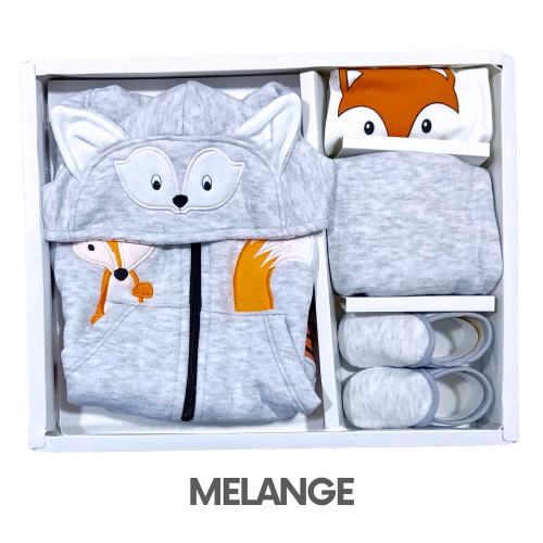CAJA GERINAYES JACKAR MODELO ZORRITO NARANJA (3UNID X S/105)