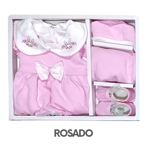 CAJA GERINAYES JACKAR MODELO VESTIDO LAZO TRES CONEJAS (3UNID X S/105)