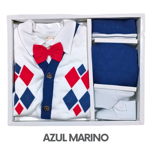 CAJA GERINAYES JACKAR MODELO CHAQUETA ROMBO (3UNID X S/105)
