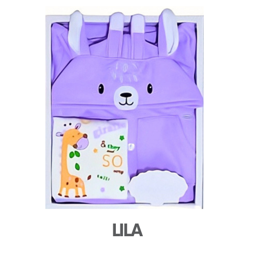 CAJA MUELITAS FRANELA MODELO JIRAFA NIÑA TALLA 4 (3UNID X S/150)