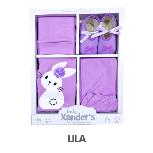 CAJA XANDER PIMA CON ZAPATOS MODELO CONEJA (3UNID X S/45)