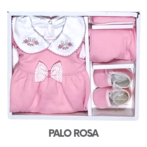 CAJA GERINAYES JACKAR MODELO VESTIDO LAZO TRES CONEJAS (3UNID X S/105)