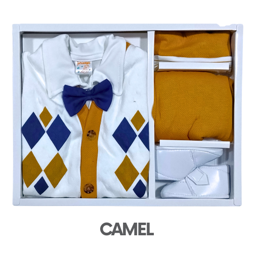 CAJA GERINAYES JACKAR MODELO CHAQUETA ROMBO (3UNID X S/105)