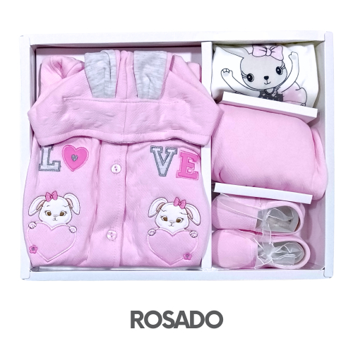 CAJA GERINAYES JACKAR MODELO CONEJA CORAZON LOVE (3UNID X S/105)