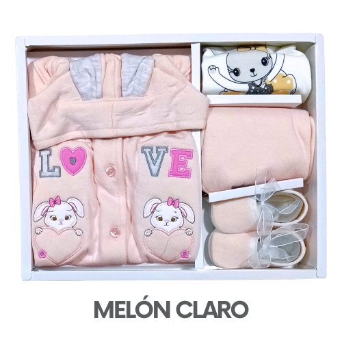 CAJA GERINAYES JACKAR MODELO CONEJA CORAZON LOVE (3UNID X S/105)