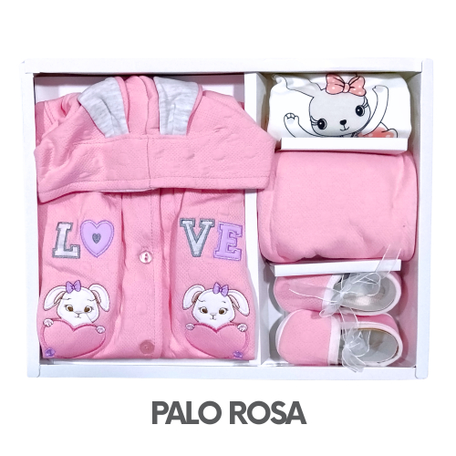 CAJA GERINAYES JACKAR MODELO CONEJA CORAZON LOVE (3UNID X S/105)