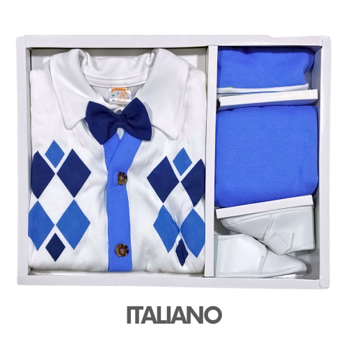 CAJA GERINAYES JACKAR MODELO CHAQUETA ROMBO (3UNID X S/105)