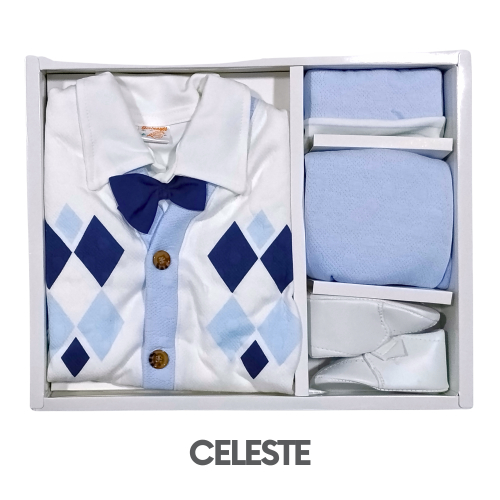 CAJA GERINAYES JACKAR MODELO CHAQUETA ROMBO (3UNID X S/105)