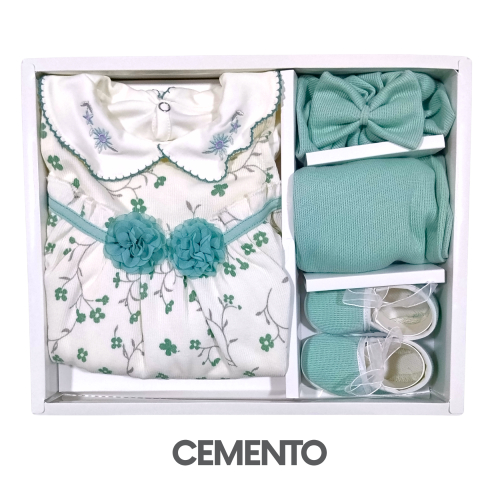 CAJA GERINAYES PUNTO INGLES MODELO LAZO PETALOS (3UNID X S/105)