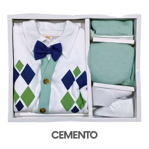 CAJA GERINAYES JACKAR MODELO CHAQUETA ROMBO (3UNID X S/105)