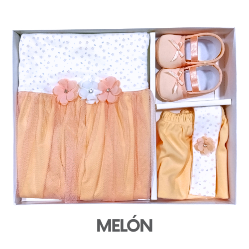 CAJA SOPHIA PIMA MODELO MANGA CERO CON TUTU TALLA 4 (3UNID X S/105)
