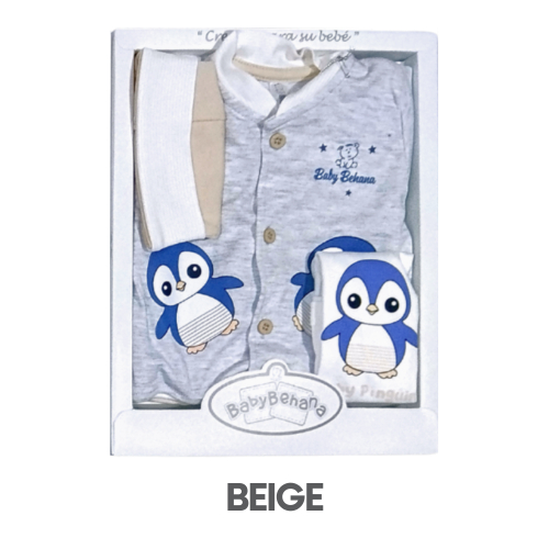 CAJA BEHANA PIMA MODELO PINGÜINO 3 PIEZAS (3UNID X S/81)