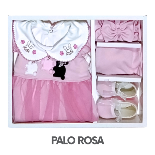 CAJA GERINAYES PIMA MODELO VESTIDO TUTU TRES CONEJAS (3UNID X S/90)