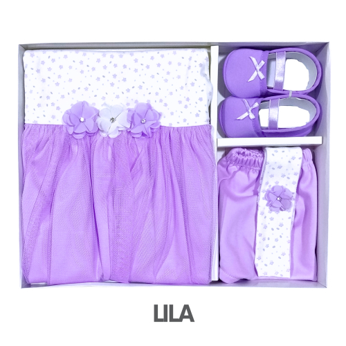 CAJA SOPHIA PIMA MODELO MANGA CERO CON TUTU TALLA 4 (3UNID X S/105)